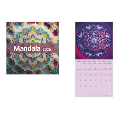 Naptár, fali, TOPTIMER, "Mandala"